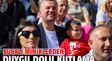 Bucalı miniklerden duygu dolu kutlama