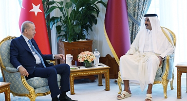 Cumhurbaşkanı Erdoğan, Katar Emiri Al Sani ile görüştü