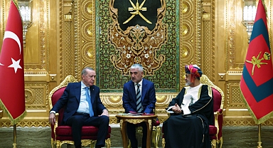 Cumhurbaşkanı Erdoğan, Umman Al Alam Sarayı’nda