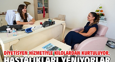 Diyetisyen hizmetiyle kilolardan kurtuluyor, hastalıkları yeniyorlar
