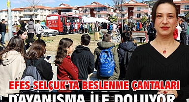 Efes Selçuk'ta beslenme çantaları dayanışma ile doluyor