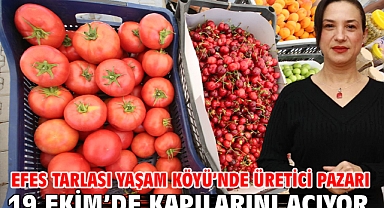 Efes Tarlası Yaşam Köyü’nde Üretici Pazarı 19 Ekim’de kapılarını açıyor