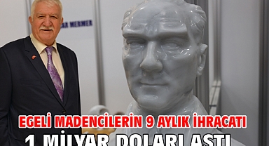Egeli madencilerin 9 aylık ihracatı 1 milyar doları aştı