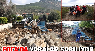 Foça’da yaralar sarılıyor