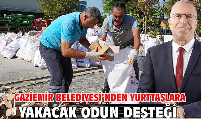 Gaziemir Belediyesi’nden yurttaşlara yakacak odun desteği