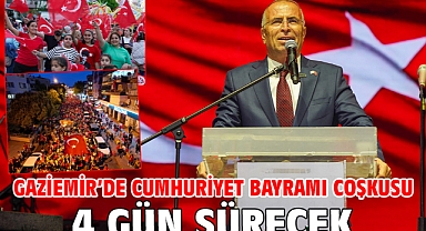 Gaziemir'de Cumhuriyet Bayramı coşkusu 4 gün sürecek