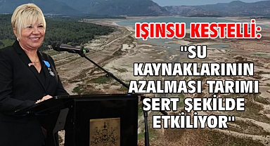 Işınsu Kestelli: ''Su kaynaklarının azalması tarımı sert şekilde etkiliyor''