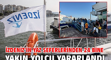 İZDENİZ’in yaz seferlerinden 24 bine yakın yolcu yararlandı
