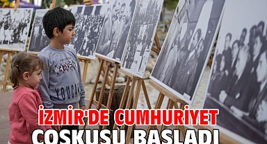 İzmir'de Cumhuriyet coşkusu başladı