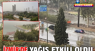 İzmir'de yağış etkili oldu