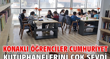 Konaklı öğrenciler Cumhuriyet Kütüphanelerini çok sevdi