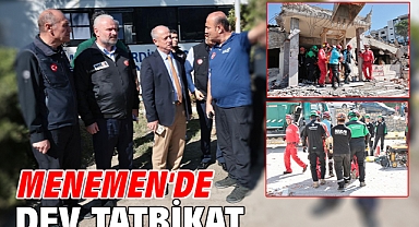 Menemen'de dev tatbikat!