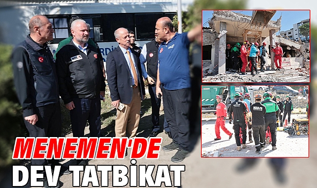 Menemen'de dev tatbikat!