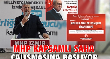 MHP Kapsamlı Saha Çalışmasına Başlıyor