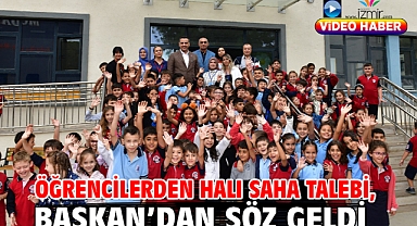 Öğrencilerden halı saha talebi, Başkan’dan söz geldi