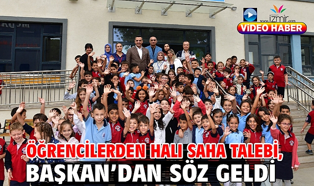 Öğrencilerden halı saha talebi, Başkan’dan söz geldi