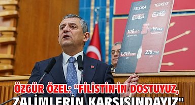 Özgür Özel: ''Filistin'in dostuyuz, zalimlerin karşısındayız''