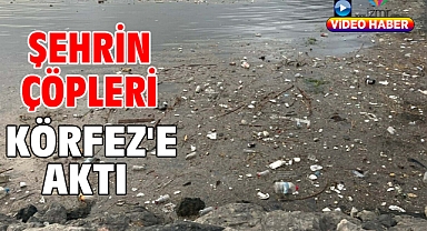 Şehrin çöpleri Körfez'e aktı!
