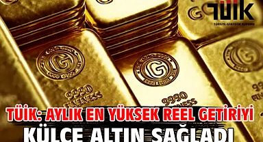 TÜİK: Aylık en yüksek reel getiriyi külçe altın sağladı