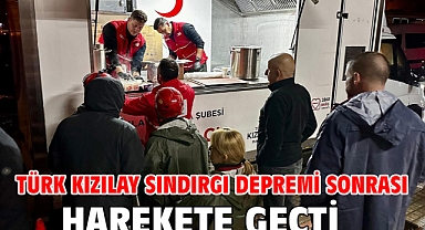Türk Kızılay Sındırgı depremi sonrası harekete geçti