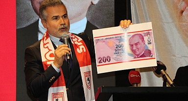 YRP'li Kılıç: 200 TL’lik banknotun altında devleti zarara uğratmaktan tutuklanan bir adamın imzası bulunuyor