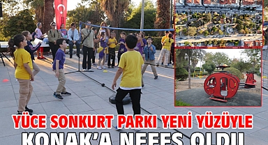 Yüce Sonkurt Parkı yeni yüzüyle Konak’a nefes oldu
