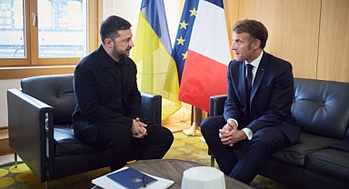 Zelenskiy ile Macron, Brüksel’de görüştü