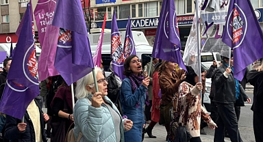 Ankara'da kadın cinayetlerine karşı yürüyüş
