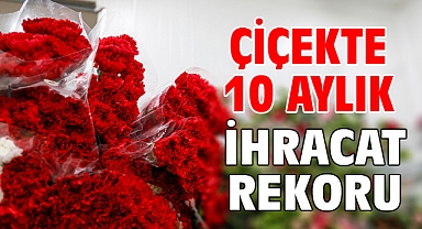 Çiçekte 10 aylık ihracat rekoru