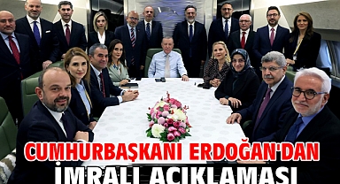 Cumhurbaşkanı Erdoğan'dan İmralı açıklaması