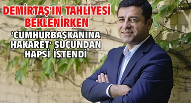 Demirtaş'ın tahliyesi beklenirken 'Cumhurbaşkanına hakaret' suçundan hapsi istendi