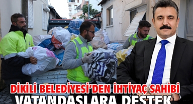 Dikili Belediyesi'nden ihtiyaç sahibi vatandaşlara destek