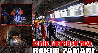 İzmir Metrosu’nda bakım zamanı