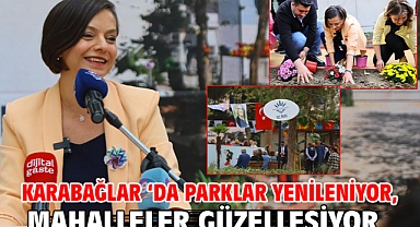 Karabağlar 'da Parklar Yenileniyor, Mahalleler Güzelleşiyor