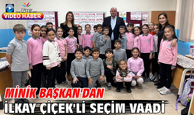 Minik Başkan'dan İlkay Çiçek'li Seçim Vaadi