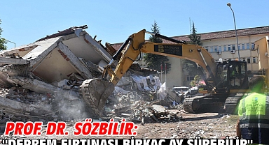 Prof. Dr. Sözbilir: ''Deprem fırtınası birkaç ay sürebilir''