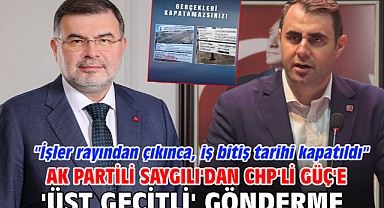 AK Partili Saygılı'dan CHP'li Güç'e 'üst geçitli' gönderme! 