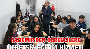 Gaziemir'den öğrencilere ücretsiz eğitim hizmeti