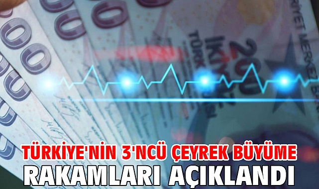 Türkiye'nin 3'ncü çeyrek büyüme rakamları açıklandı