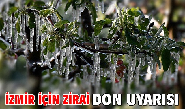 İzmir için zirai don uyarısı