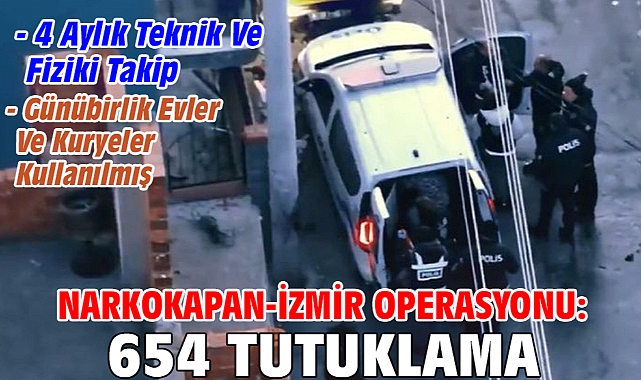 Narkokapan-İzmir operasyonu: 654 tutuklama
