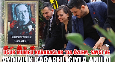 Uğur Mumcu Karabağlar 'da Özlem, Saygı ve Aydınlık Kararlılığıyla Anıldı
