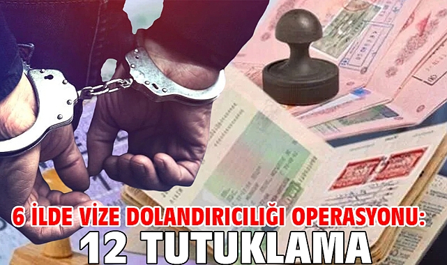 6 ilde vize dolandırıcılığı operasyonu: 12 tutuklama