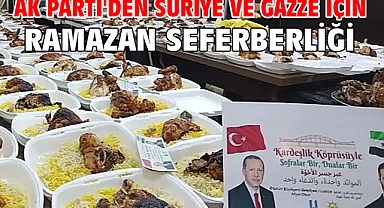 AK Parti'den Suriye ve Gazze için ramazan seferberliği