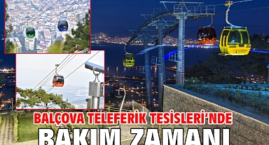 Balçova Teleferik Tesisleri'nde bakım zamanı