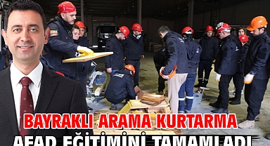 Bayraklı Arama Kurtarma Ekipleri AFAD Eğitimini Tamamladı
