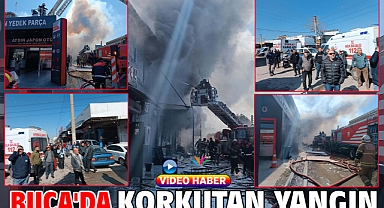 Buca'da korkutan yangın