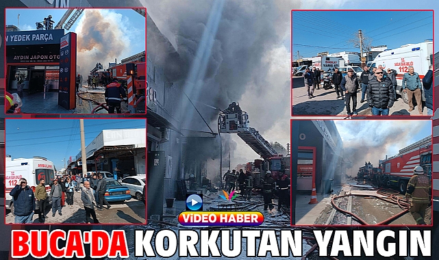 Buca'da korkutan yangın