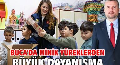 Buca’da minik yüreklerden büyük dayanışma
