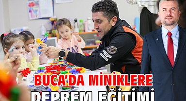 Buca’da miniklere deprem eğitimi